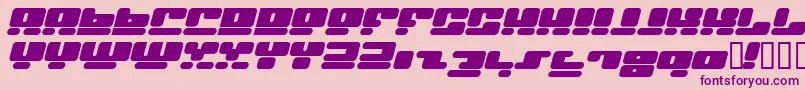 Facei ffy Font – Purple Fonts on Pink Background