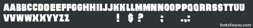 EvilConspiracyRegular Font – White Fonts on Black Background