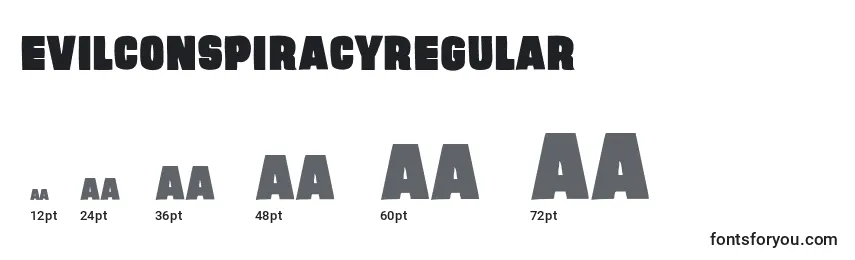 EvilConspiracyRegular Font Sizes