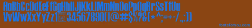 Weitere Informationen zur TipopressDemo-Schriftart TipopressDemo-Schriftart – Blaue Schriften auf braunem Hintergrund