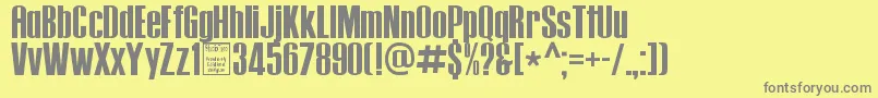 Подробнее о шрифте TipopressDemo Шрифт TipopressDemo – серые шрифты на жёлтом фоне