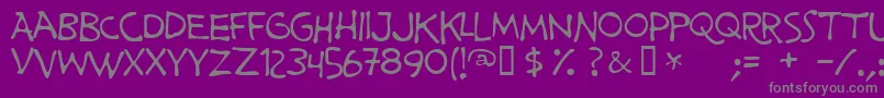 フォントPrimeMinisterOfCanada – 紫の背景に灰色の文字