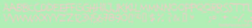 PrimeMinisterOfCanada Font – Pink Fonts on Green Background