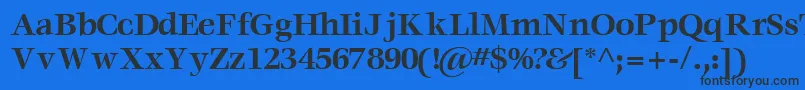 VoracesskBold Font – Black Fonts on Blue Background