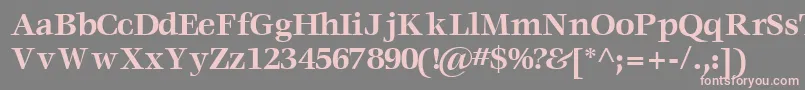 VoracesskBold Font – Pink Fonts on Gray Background