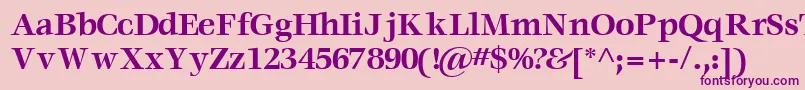 VoracesskBold Font – Purple Fonts on Pink Background