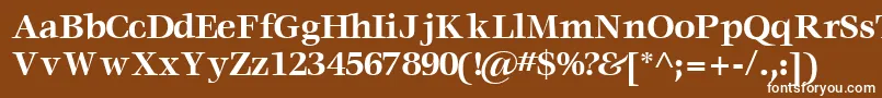 VoracesskBold Font – White Fonts on Brown Background