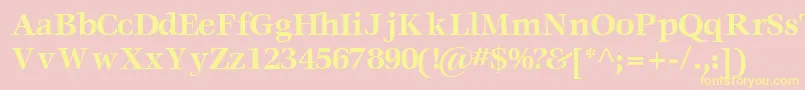 VoracesskBold Font – Yellow Fonts on Pink Background