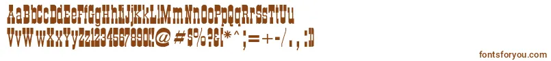 Cartwright-fontti – ruskeat fontit valkoisella taustalla
