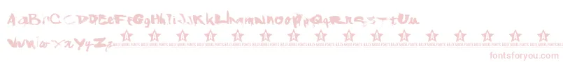 More about Shanked Font Shanked Font – Pink Fonts on White Background