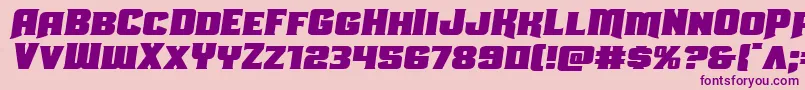 Uniongrayexpandsemital Font – Purple Fonts on Pink Background