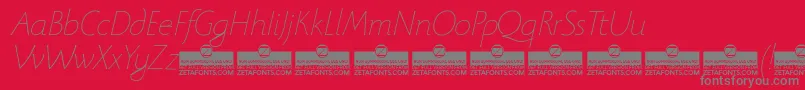 BeatrixantiquaThinitalicTrial Font – Gray Fonts on Red Background
