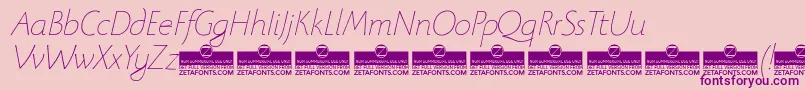 BeatrixantiquaThinitalicTrial Font – Purple Fonts on Pink Background