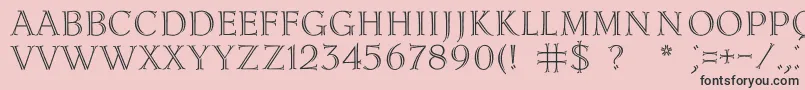 Lidiac Font – Black Fonts on Pink Background