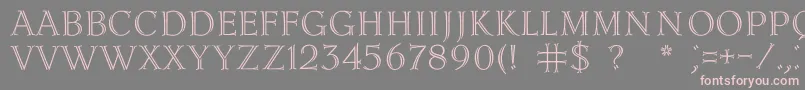 Lidiac Font – Pink Fonts on Gray Background