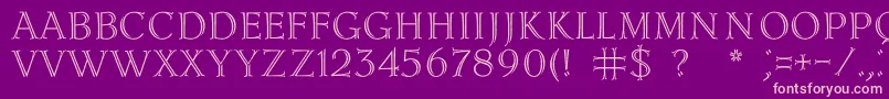 Lidiac Font – Pink Fonts on Purple Background