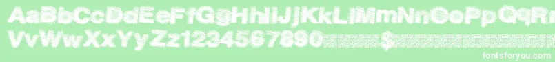 Dustysalmon Font – White Fonts on Green Background