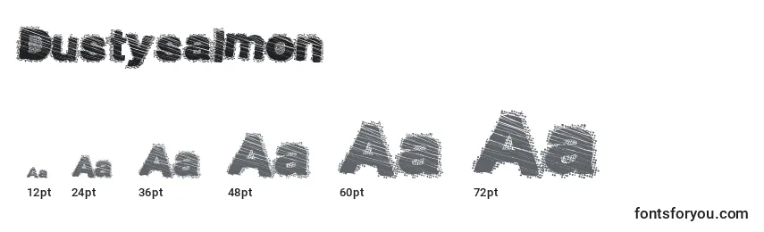 Dustysalmon Font Sizes