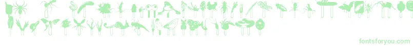 Lisätietoja Junglefood-fontista Junglefood-fontti – vihreät fontit valkoisella taustalla