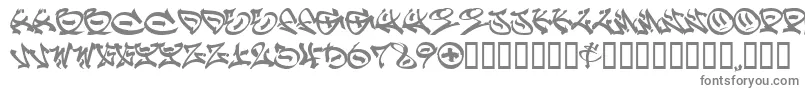 Graff ffy-Schriftart – Graue Schriften auf weißem Hintergrund