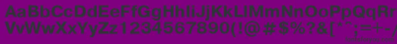 Pragmab Font – Black Fonts on Purple Background