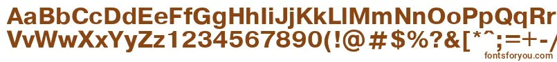 Шрифт Pragmab – коричневые шрифты на белом фоне