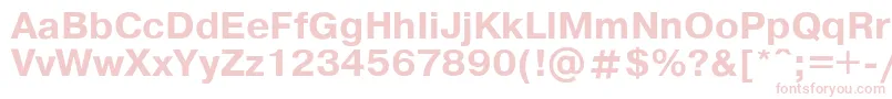 Pragmab Font – Pink Fonts on White Background