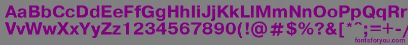 Pragmab-fontti – violetit fontit harmaalla taustalla