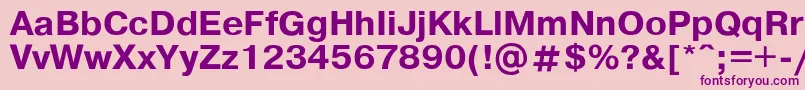 Pragmab Font – Purple Fonts on Pink Background