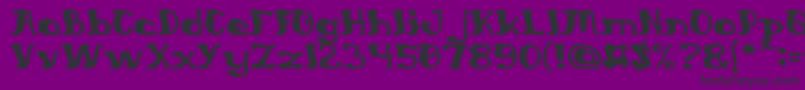 Шрифт EverlastingSong – чёрные шрифты на фиолетовом фоне