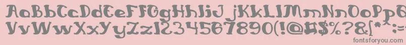 EverlastingSong Font – Gray Fonts on Pink Background