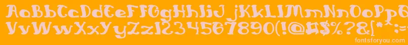 EverlastingSong Font – Pink Fonts on Orange Background