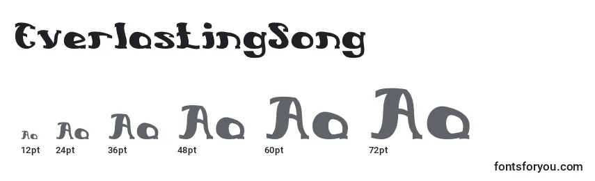 Größen der Schriftart EverlastingSong (74161)