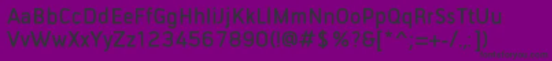 Fonte TiranaBold – fontes pretas em um fundo violeta