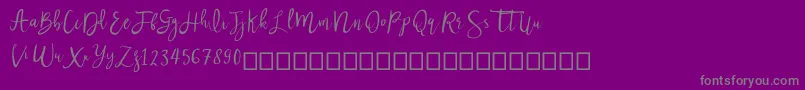 Nastar Font – Gray Fonts on Purple Background