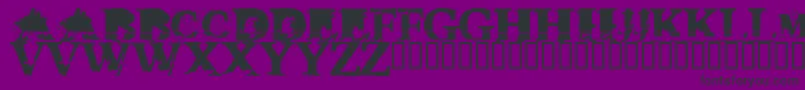 Triplexxx Font – Black Fonts on Purple Background