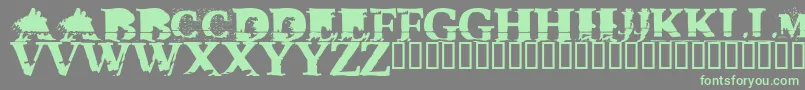 Triplexxx Font – Green Fonts on Gray Background