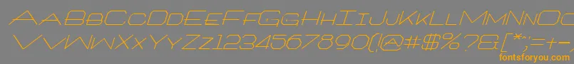 ArtlookitItalic Font – Orange Fonts on Gray Background