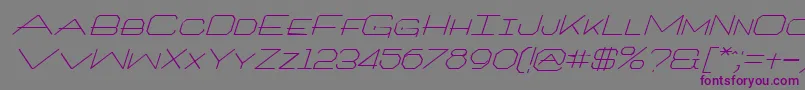 ArtlookitItalic Font – Purple Fonts on Gray Background