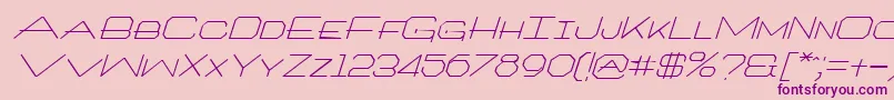 ArtlookitItalic Font – Purple Fonts on Pink Background