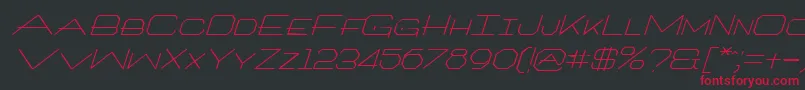 ArtlookitItalic Font – Red Fonts on Black Background