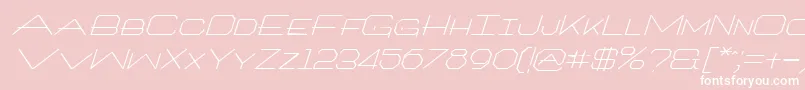 ArtlookitItalic Font – White Fonts on Pink Background