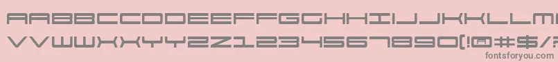 911v2 Font – Gray Fonts on Pink Background