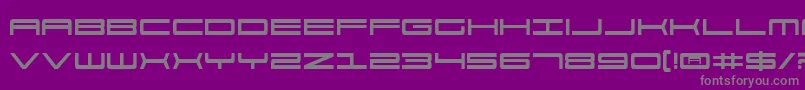 911v2 Font – Gray Fonts on Purple Background