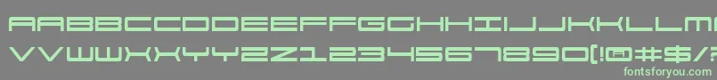 911v2 Font – Green Fonts on Gray Background