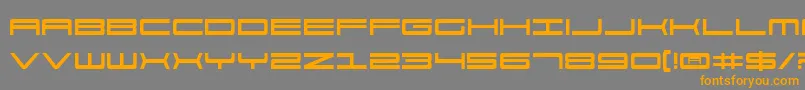 911v2 Font – Orange Fonts on Gray Background