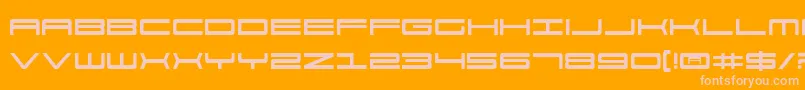 911v2 Font – Pink Fonts on Orange Background