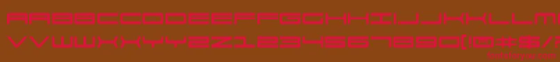 911v2 Font – Red Fonts on Brown Background