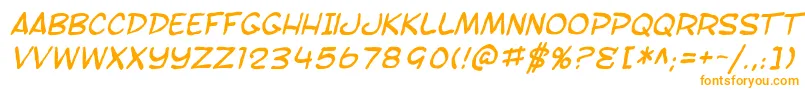 Fonte SfToontimeBlotchItalic – fontes laranjas