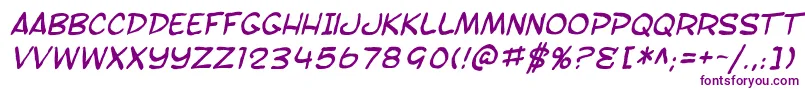 SfToontimeBlotchItalic-Schriftart – Violette Schriften